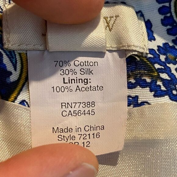 J Crew Dolores Cotton / silk Multi-Colored Peacock‎ Paisley mini Dress - Picture 6 of 13